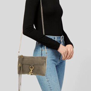 Rebecca Minkoff Crossbody Bag Green Suede